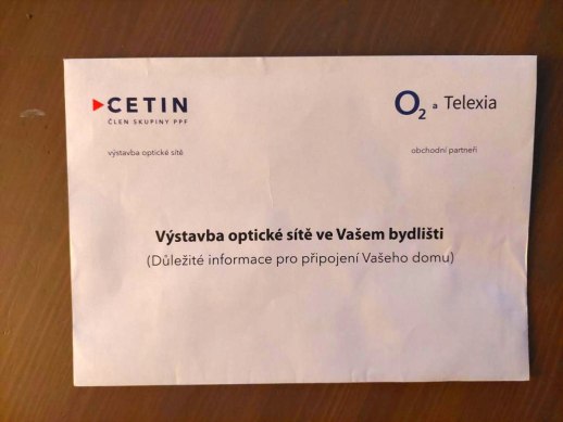 Výstavba optické sítě