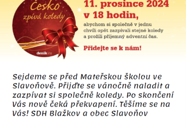 Pozvánka obce Slavoňov