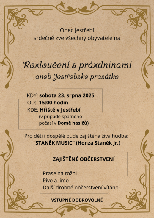 Rozloučení s prázdninami