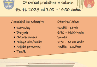 Otevření prodejny Otevření prodejny